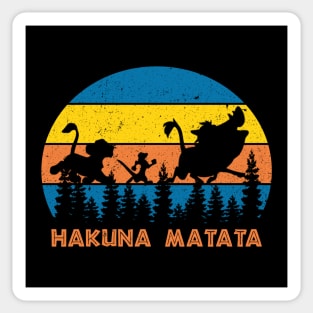 Hakuna Matata Retro Sticker